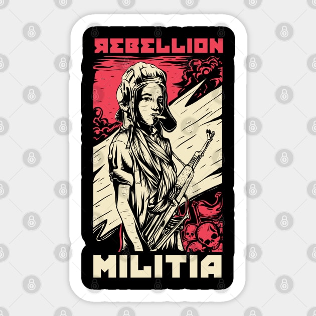 Rebellion Militia Sticker by Dandy18